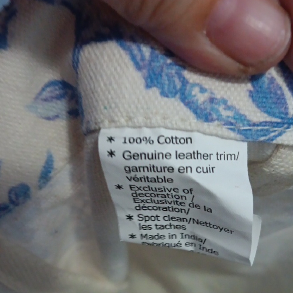 Laura Ashley Blue Floral Tote Bag - Picture 7 of 7